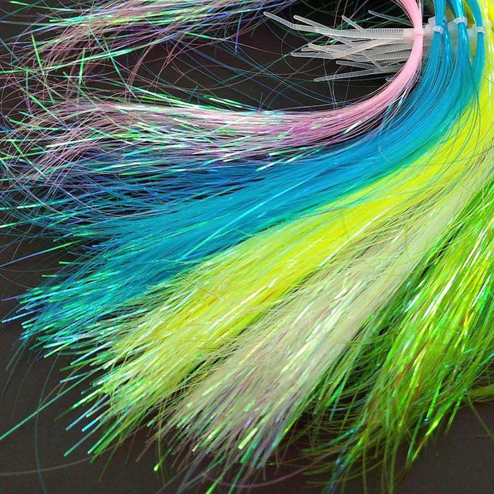 Flies Decorating Silk Twisted Strand Assist Hook Tying Crystal Shining String Lure Decoration Line