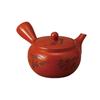 Red Clay Teapot with Floral Carving Made In Stylish Ale-net Teapot, 480cc, 3-cup (Bezel Net), Porcelain, Japan,