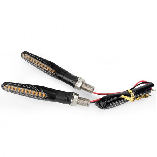 Универсальные мигающие указатели поворота, светодиодный светильник для мотоцикла, плавный мигающий свет, встроенное реле, индикаторы, мигающий руль для мотоцикла