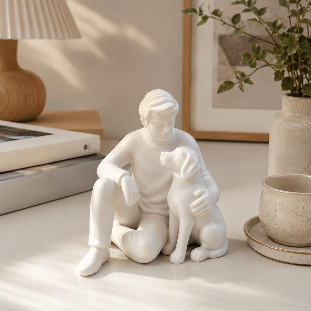 Creative Dog Figurine Cute Desktop Ornaments Desktop Use Canine Statues Crafts Home Decoration