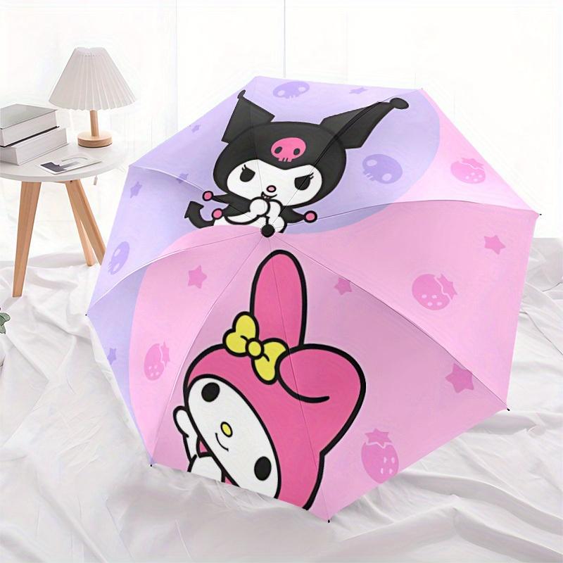 1pc Kuromi, My Melody Automatic Umbrella - 8-Rib Foldable Design, Outdoor Adventures, Durable Canopy Material yy250823181