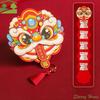 Cartoon Folding Red Envelope Foldable Blessing Words Lucky Red Pocket Traditional With Tassels Horse Year Money Envelope