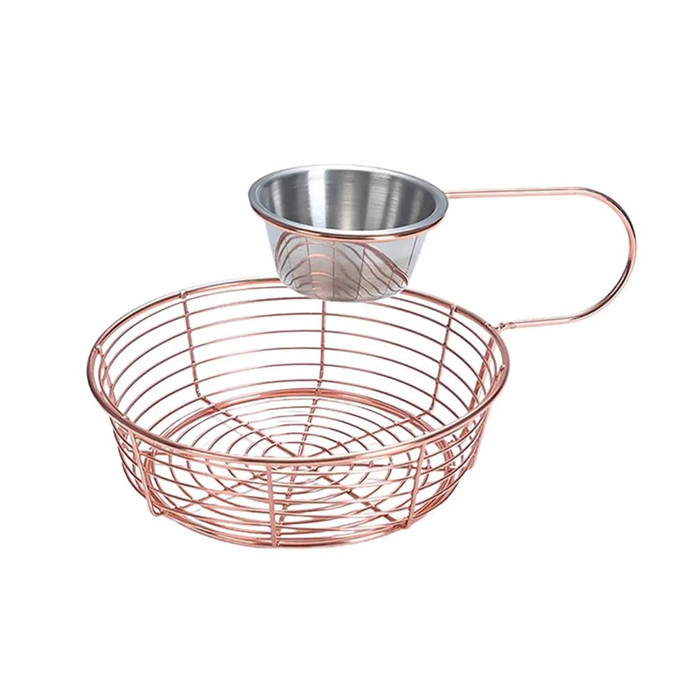 Hanging Sauce Cup French Fries Basket Sturdy Lightweight Snack Serving Tray Rust-proof Portable Kitchen Food Organizer Camping