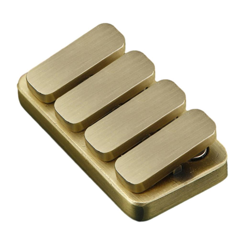 Металлический фиджет-кликер прямоугольной формы, игрушка для снятия стресса, игрушка для классной комнаты, офисного стола, фиджет-клавиши пианино «Золотое сечение»