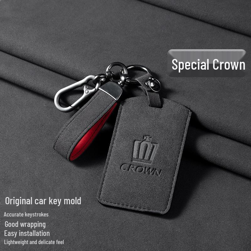 Держатель для ключей Toyota Crown для 12/13/14-го поколения - Замша и Кожа