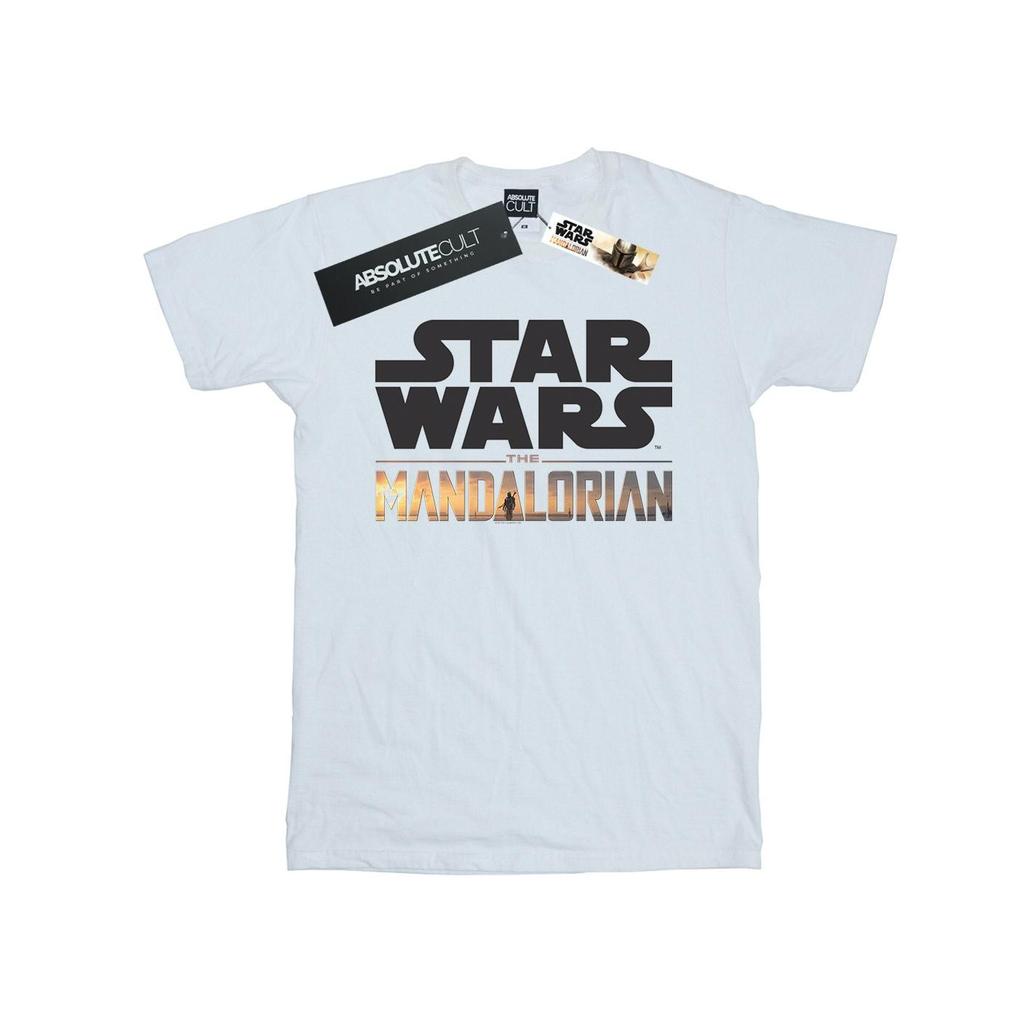 Star Wars Womens/Ladies The Mandalorian Logo Cotton Boyfriend T-Shirt