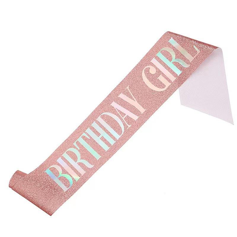 BIRTHDAY QUEEN GIRL Girl Birthday Crown Etiquette Party Supplies Rhinestone Hair Accessories