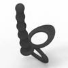 Черное кольцо для двойного проникновения, страпон, анальные бусины, дилдо, анальная пробка, страпоны