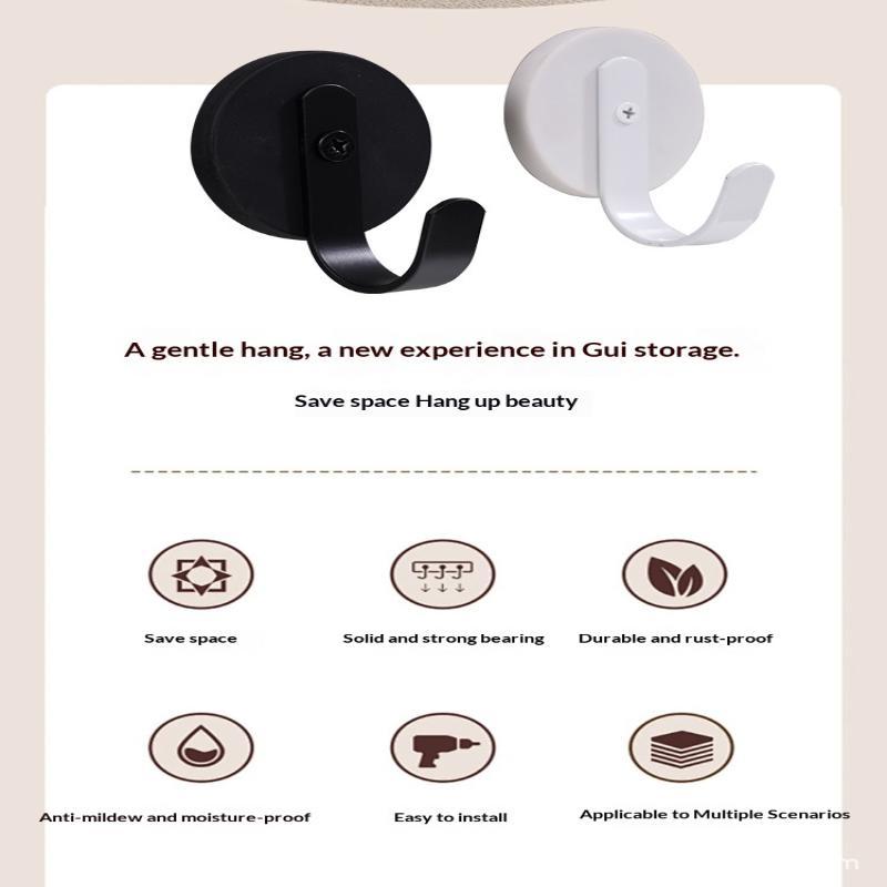 Magnetic Wall Hooks With No Drill Strong Grip And Scratch Free Design Perfect For Home Kitchen Hanging Towels Bags