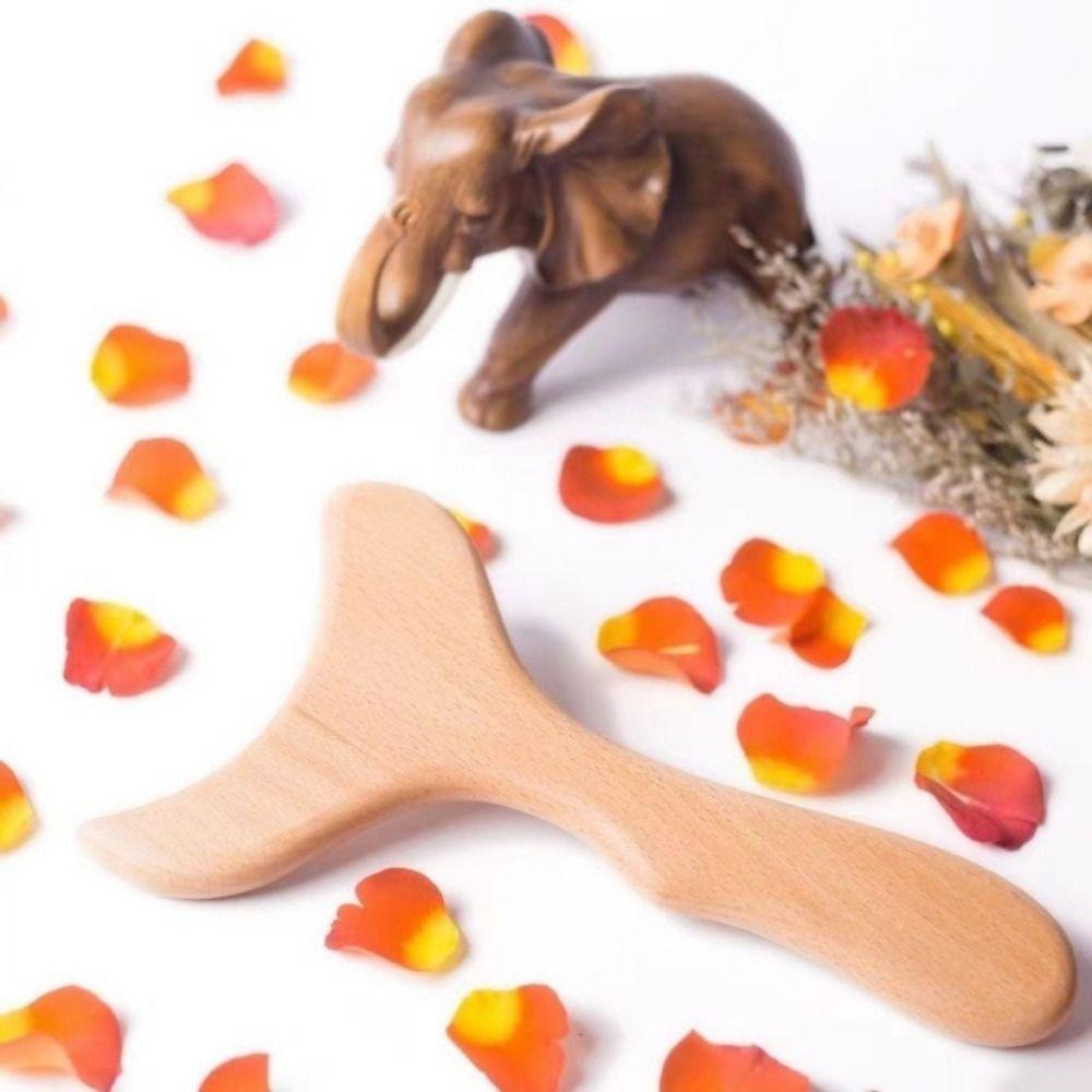 Anti-Cellulite Body Scraper Wood Meridian Massager Massage Device Gua Sha Board Therapy