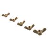4Pcs M4 M5 M6 M8 M10 Brass Wing Nuts  Fasteners Easy To Install Hand Tighten Nuts