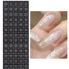 French Manicure Strip Nail Forms Fringe Tip Guides Sticker Diy Snowflake Heart Butterfly Nail Art Tips Stencil Strips Nail Tools