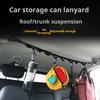 Car Clothes Hanger Bar Nylon Braided Adjustable Length Car Travel Clothesline