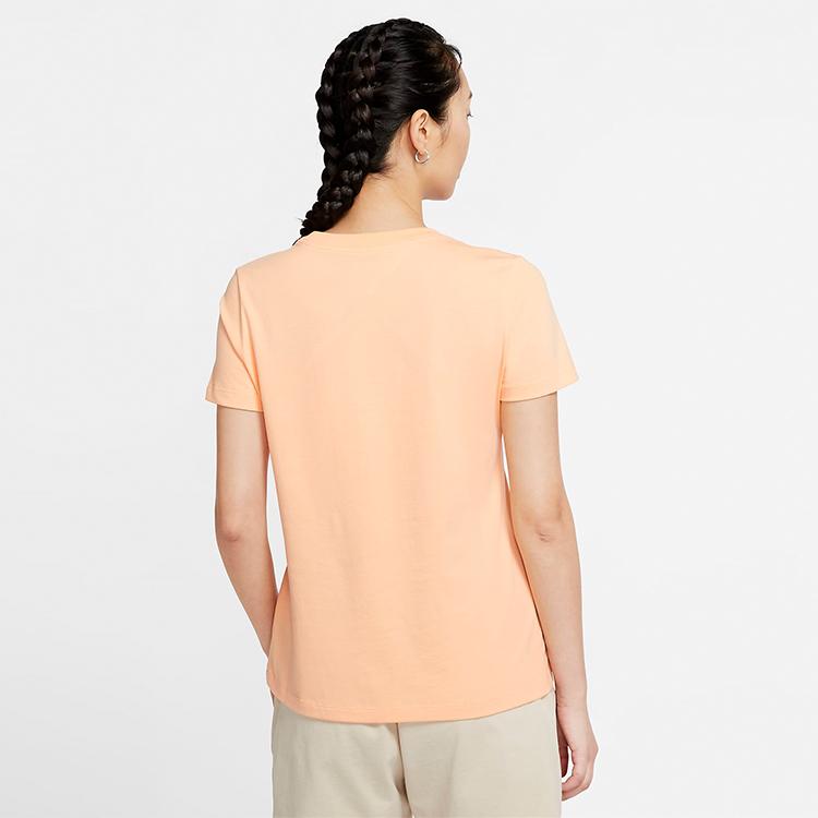 Nike Футболка с коротким рукавом Essential, женская, топы, розовые, оранжевые BV6170-734
