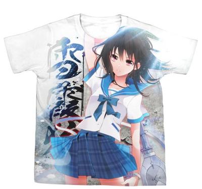 Dengeki Bunko FIGHTING CLIMAX Dengeki Bunko FC Yukina Himeragi Белая футболка с полным рисунком, размеры