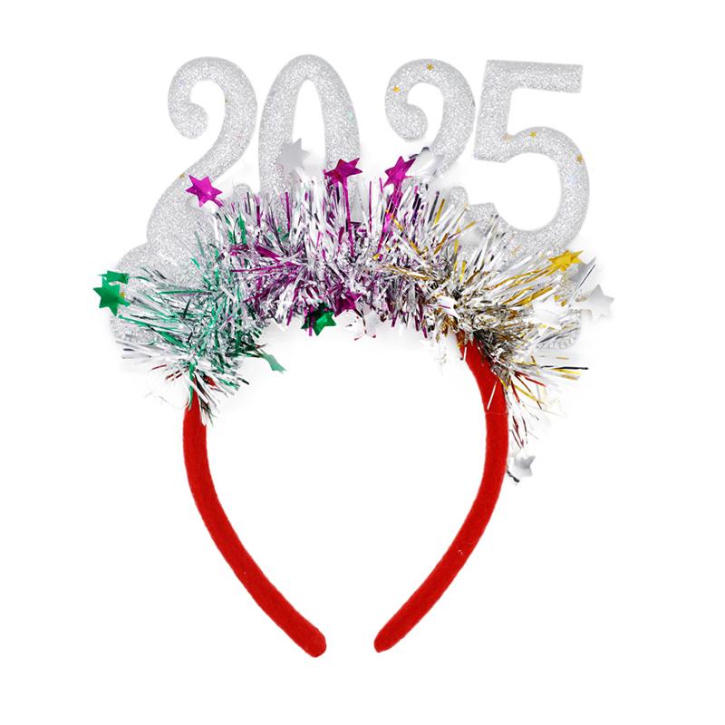 New Year Party Rave New Year'S Eve Hair Bands Glitter Colorful Headbands Characters