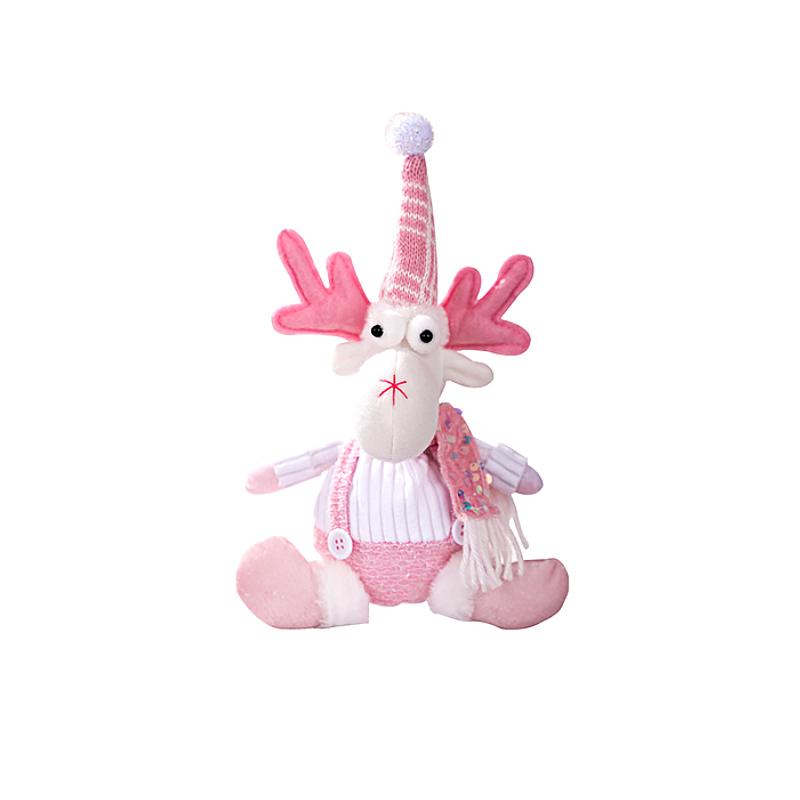 Рождественский Искусственный Снеговик Лось Розовая Серия Подвесные Рождественские Украшения Блеск Домашняя Вечеринка Пайетки Кукла Подвеска 3 Стиля