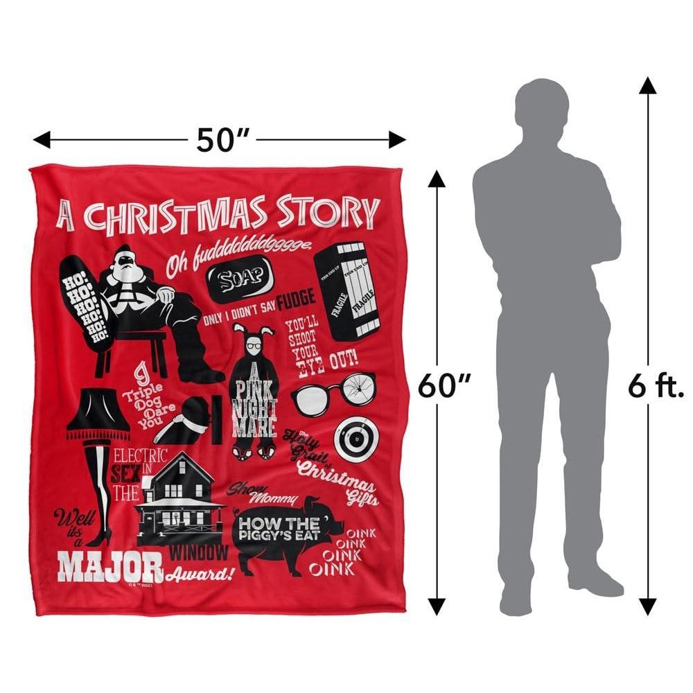 A Christmas Story Icons Soft Touch Blanket