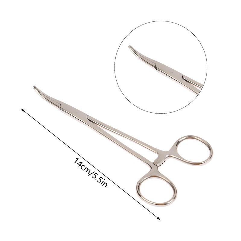 12.5/14/16/18 см Изогнутоносые/Прямые Изогнутые Ножницы-Пинцеты из Нержавеющей Стали с Блокировкой, Зажимные Пинцеты, Гемостатические Зажимы