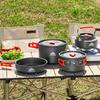 Suncojia Camping Cookware Set, Outdoor Cooking Utensils, Picnic Cookware, Camping Self-Driving Cookware, Kettle, Tableware Set, Large Size