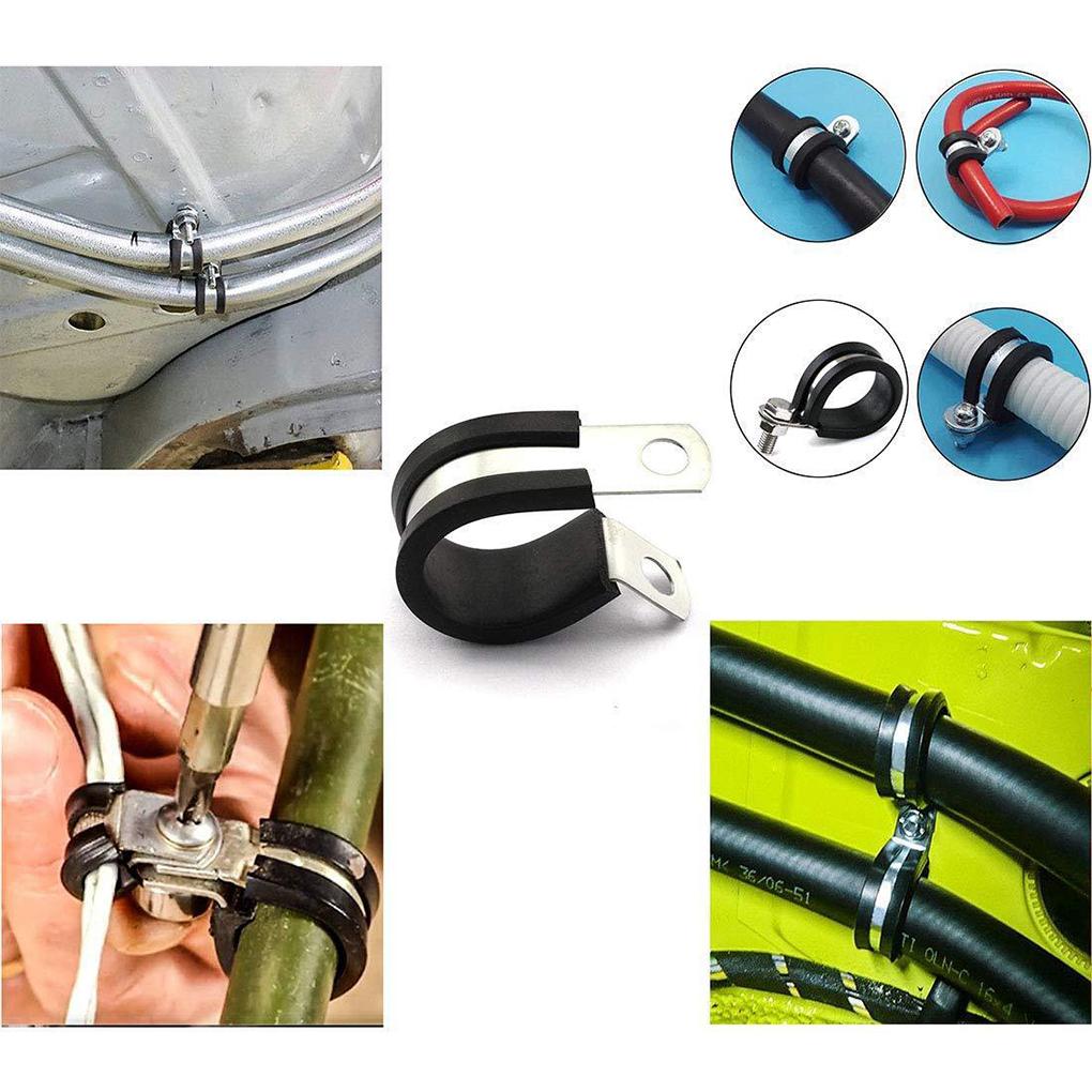 42 Pieces Clamp Accessoreis Pipeline Clamping Fixator Professional Fixed Clamps Hose Holder Clip Hoses Fasteners Part