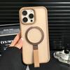 Роскошный матовый ремешок на руку/запястье Чехол для телефона для для Magsafe iPhone 17 16 15 14 Plus 13 12 Pro Max 11 Магнитный держатель Подставка Чехол