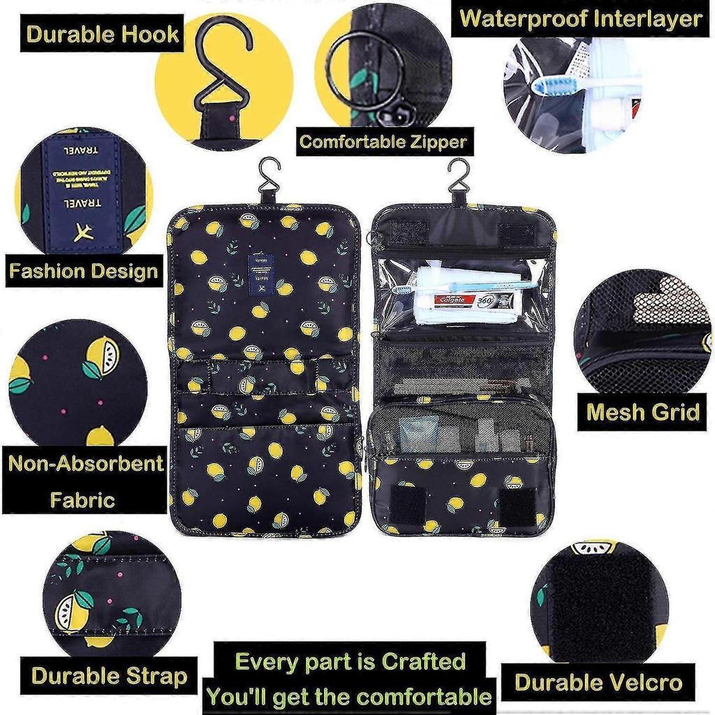 Toiletry Bag Multifunction Cosmetic Bag Portable Makeup Pouch Waterproof Travel Gift - PJ