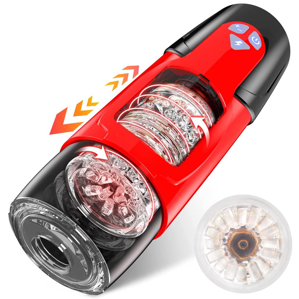 Automatic Male Masturbators Cup 7 Thrusting & Rotating Modes Penis Trainer 3D Vaginal Simulation Adult Sex Toy