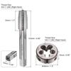 uxcell 2-Piece Tap & Die Set, 5/8-11 UNC Thread Tap & Round Die, Tapping Thread Tool, Tap & Die Kit for Nut, Screw, Bolt Thread Repair