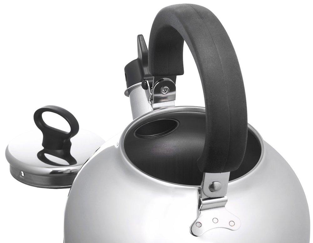 Чайник Cookvessel FIKA из нержавеющей стали, 2,3 л, черный, FIKASTH-23 BK