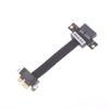Pcie 3.0 X1 Riser Cable 90° Right Angle Extension Cable High-Speed Pci Express 1X Riser Card Ribbon Extender