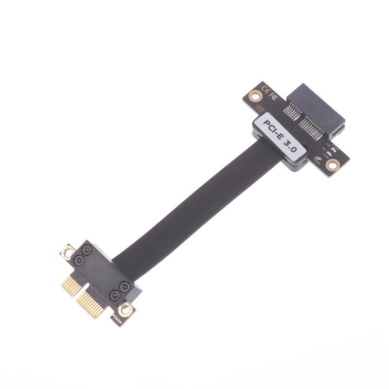 Pcie 3.0 X1 Riser Cable 90° Right Angle Extension Cable High-Speed Pci Express 1X Riser Card Ribbon Extender