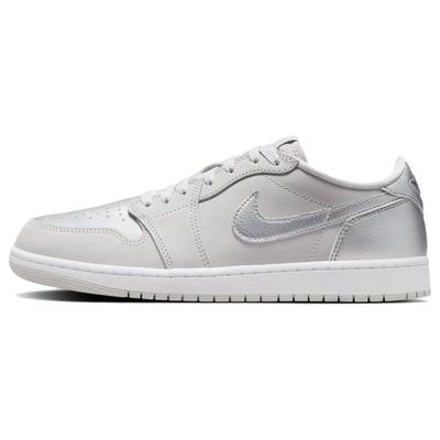 Air 1 Retro Low OG Metallic Silver Мужские кроссовки серые нейтрально-серые белые CZ0790-002
