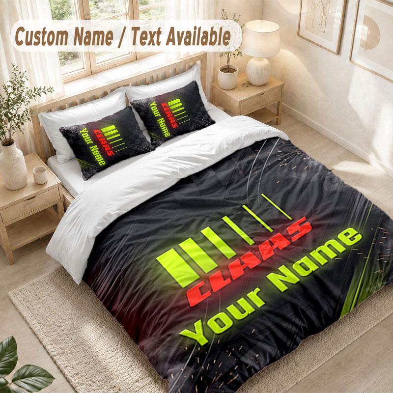 Custom Name Bedding Set 3 PiecesCLAAS Print Duvet Cover + 2 Pillowcases Soft Bed Decor