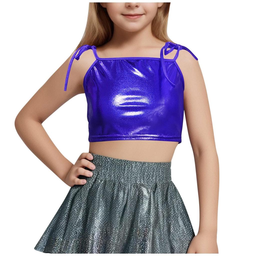 Sleeveless Sequined Jacket With Fashion Street Children Clothing T-shirt