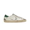 Superstar White Grey Silver Green Heel Tab Sneakers