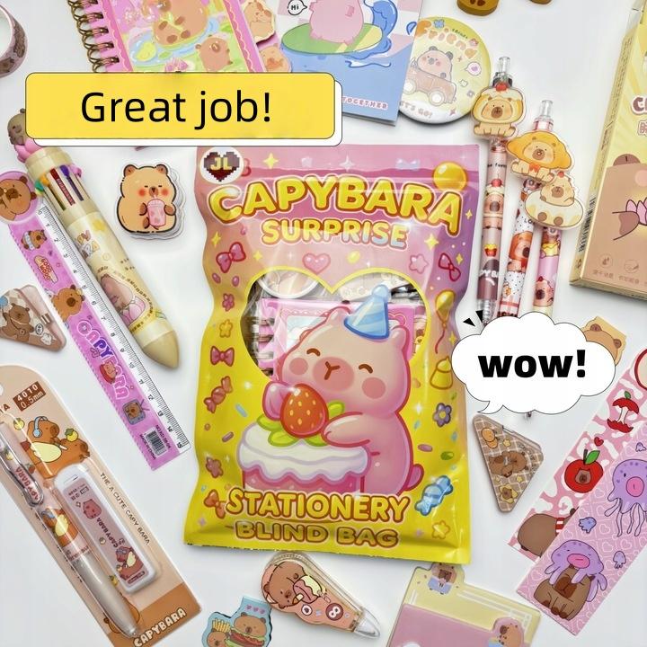 Сюрприз-набор «Капибара» 6–8, Канцелярские товары, Снова в школу