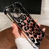 Прозрачный чехол для телефона с леопардовым принтом, подходит для iPhone 17,16,15,14,13,12,11 Pro/Max/Plus, противоударная задняя крышка