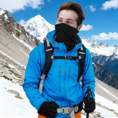 Бафф для шеи 2 шт. Маска для лица Шарф-обертка Обмотка для шеи Для взрослых мужчин Бег Езда на велосипеде Рыбалка На улице Мотоцикл Холодная погода