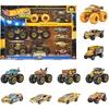 Набор Hot Wheels Monster Truck Bigfoot Чемпион Трофейной Коллекции, Игрушечные Машинки, 5 Монстр-Траков и 6 Мини-Машинок, Всего 11 Машинок, Для Детей от 3 Лет, Гол