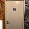 Hot  3D Printed Bathroom Door Sign Male & Female Restrooms Symbol Door Decor Restaurant Hotel Cafe Toilet Signage Wall Sticker