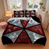 3pcs Resident Evil Theme Bedding Set - Includes Quilt Cover and Pillowcases, Suitable for All Seasons, Machine Washable - Ideal Gift for Family a