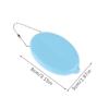 Solid Color PVC Fashion Portable Bag Pendant Small Oval Coin Purse Mini Earrings Rings Storage Box With Chain