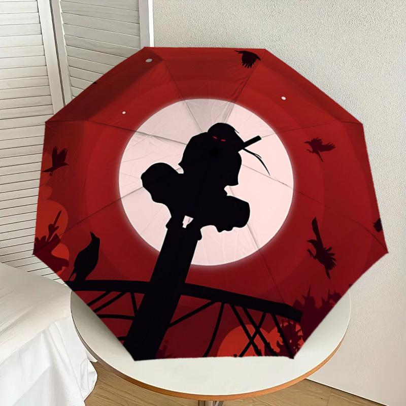 1pc NARUTO Automatic Folding Umbrella - Compact 8-Rib Design, Durable Plastic & Iron, Lightweight for Outdoor Daily Use, a0929196