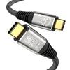 240 Вт USB C-кабель, совместимый с Type-C PD, сверхбыстрый кабель для зарядки Type-C, высокоскоростная передача данных 20 Гбит/с, видеовыход 4K@60 Гц 1 м, стандарт 3.2 Gen2*2