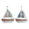 Hanging Decoration - Mediterranean - Sailboat - 40 X 2 X 43 Cm - Brown - Multicoloured