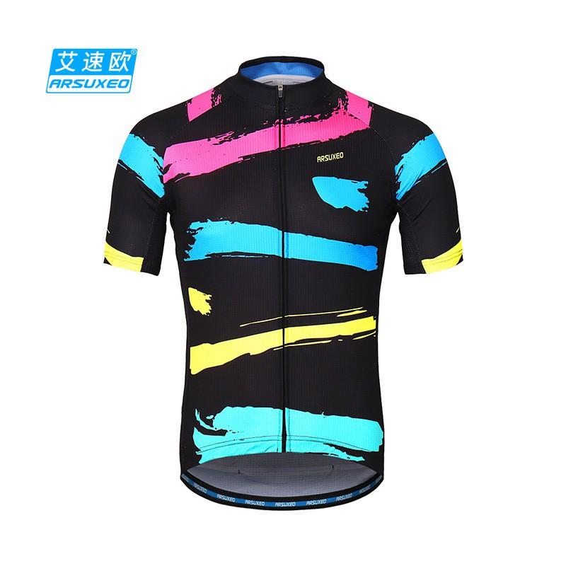 Mens Womens Cycling Jersey Set Breathable Quick-Dry Mountain Road Bike Short Sleeve Top Shorts