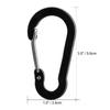 5pcs Multi-Use Outdoor Backpack Carabiner Keychain Snap Clip Lock Buckle Fishing Hook