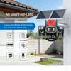 4G Solar Camera with Lifetime Free Data, Low Power, All-Day Recording, 4-Lens, No Network or Power Needed