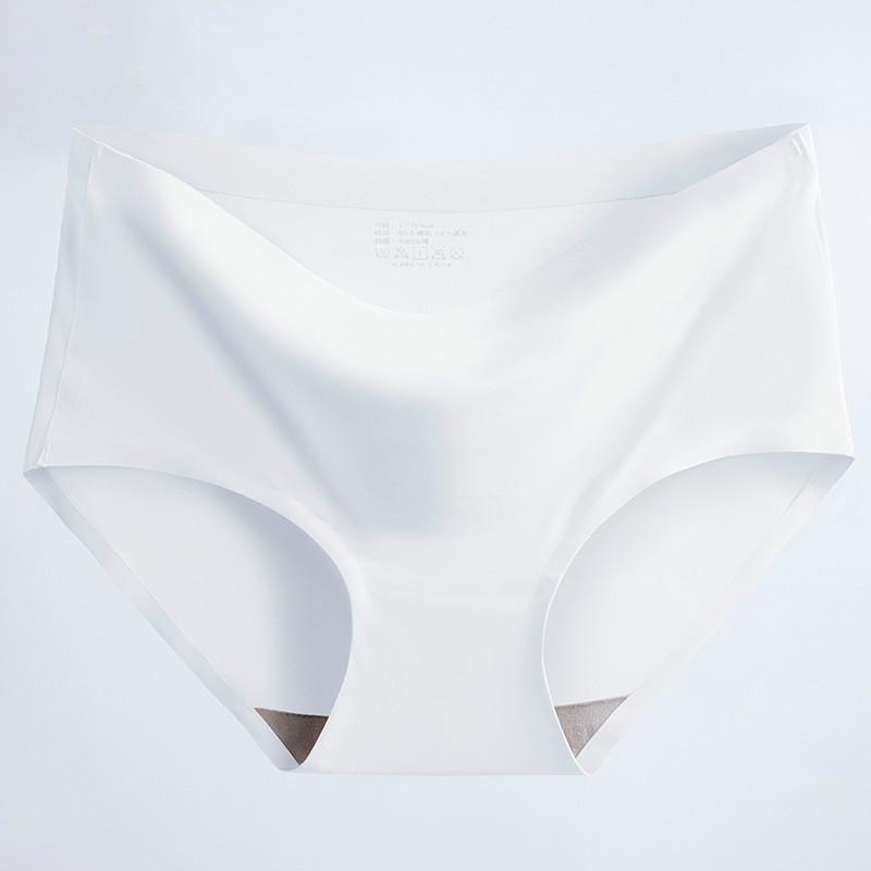 Women's Fashion Seamless Elastic Underwear Breathable Quick-Dry Ice Silk Panties Briefs Comfy High Quality